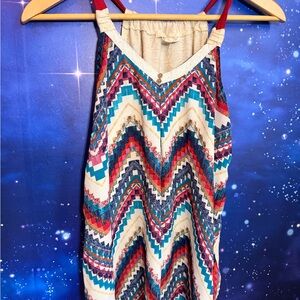 Rewind Multicolor Chevron Tank Top